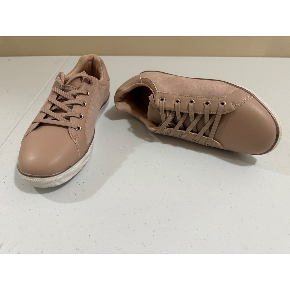 Evans Arcadia Spice Pink Extra Wide EEE Sneakers Low Top Trainers UK 5 US 7.5